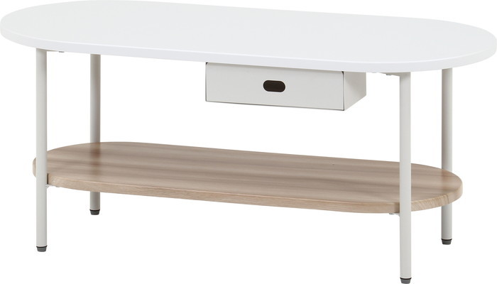 Chamill ティッシュ収納付テーブル ナチュラル FB-BE-11507 ホワイト×ナチュラル 幅900×奥行400×高さ400mm fj-41312 センターテーブル ローテーブル テーブル 送料無料 北欧 モダン 家具 インテリア ナチュラル テイスト 新生活 オススメ おしゃれ 後払い