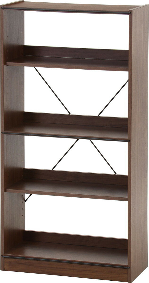EZBOオープンラック4段 MBR EZ-OP4 ミディアムブラウン 幅600×奥行280×高さ1200mm fj-71870 オープンラック 本棚 ラック カラーボックス 収納 家具 送料無料 北欧 モダン 家具 インテリア ナチュラル テイスト 新生活 オススメ おしゃれ 後払い