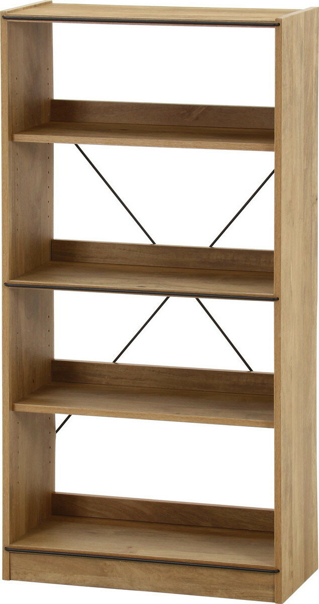 EZBOオープンラック4段 OAK NA EZ-OP4 オークナチュラル 幅600×奥行280×高さ1200mm fj-71871 オープンラック 本棚 ラック カラーボックス 収納 家具 送料無料 北欧 モダン 家具 インテリア ナチュラル テイスト 新生活 オススメ おしゃれ 後払い