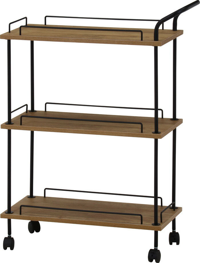 EZBOツイストロック キッチンカート OAK NA EZ-KC オークナチュラル 幅680×奥行300×高さ900mm fj-71879 オープンラック 本棚 ラック カラーボックス 収納 家具 送料無料 北欧 モダン 家具 インテリア ナチュラル テイスト 新生活 オススメ おしゃれ 後払い