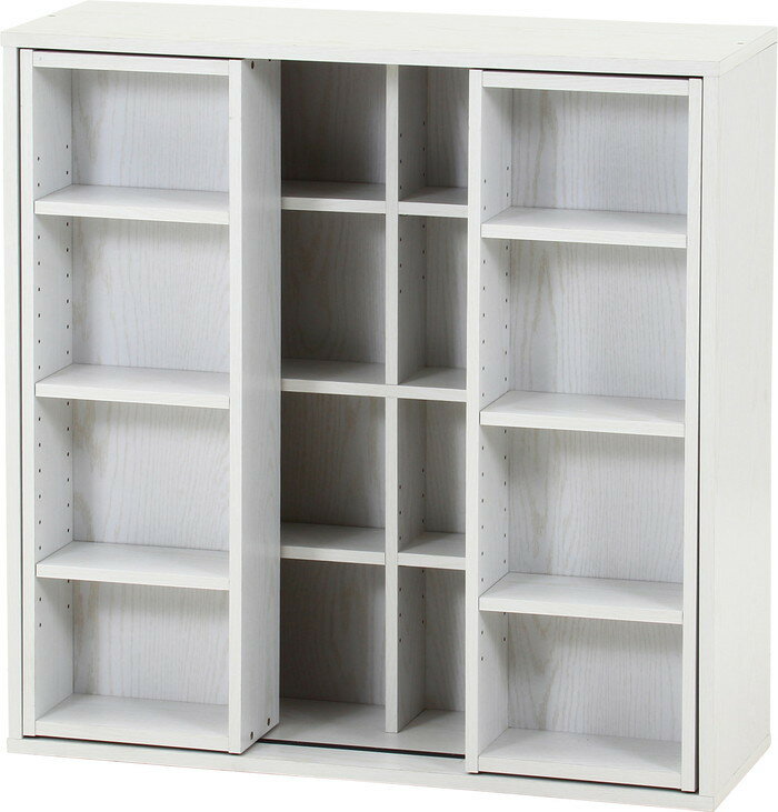 ダブルスライドラック オークWH DS9090 DS9090 オークホワイト 幅890×奥行290×高さ890mm fj-73416 オープンラック 本棚 ラック カラーボックス 収納 家具 送料無料 北欧 モダン 家具 インテリア ナチュラル テイスト 新生活 オススメ おしゃれ 後払い