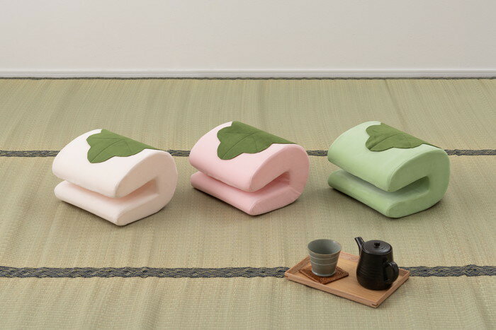 挟んで使えるクッション グリーン ピンク ホワイト W30×D25×H19 azu-glk-209 あす楽 クッション クッション 座布団 送料無料 北欧 モダン 家具 インテリア ナチュラル テイスト 新生活 オススメ おしゃれ 後払い