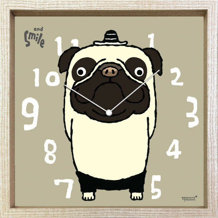 アーティスト クロック 武内 祐人 パグ Artist Clock 武内 祐人 パグ 320x320x55 snw-cac-52638 振り子時計 置き時計 掛け時計 送料無料 北欧 モダン 家具 インテリア ナチュラル テイスト 新生活 オススメ おしゃれ 後払い