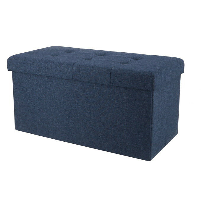 テーブルにもなる 収納 ベンチ ネイビー 幅700×奥行350×高さ350 fj-61496 ダイニングベンチ イス チェア 送料無料 北欧 モダン 家具 イン...