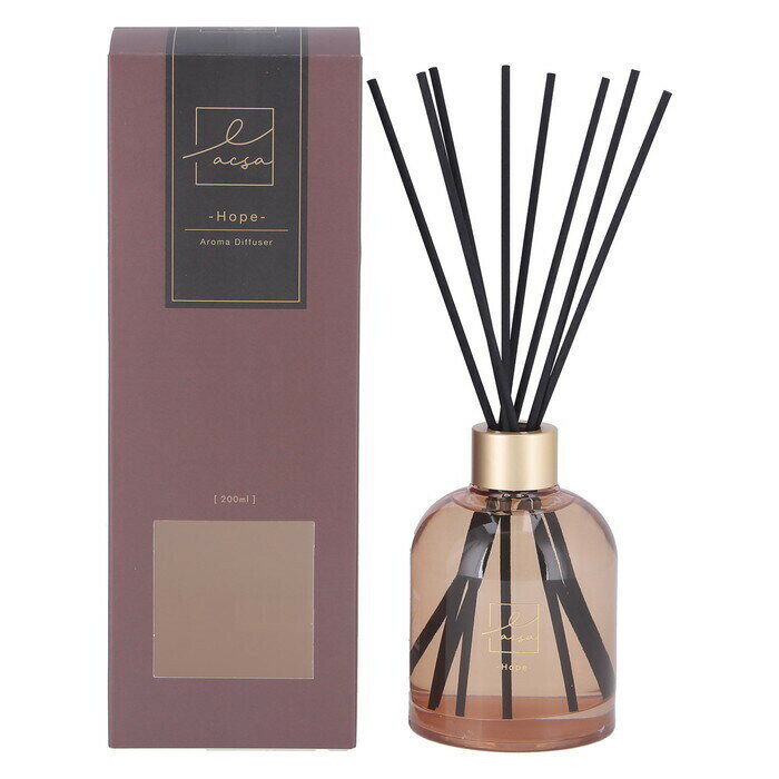 ディフューザー LACSA ラシサ Hope 200ml 完成品 W115×D85×H240mm 0.56kg fj-28063