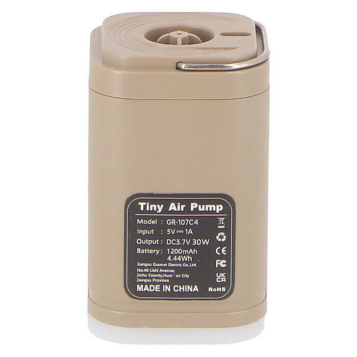 ミニエアポンプ電動式 ベージュ 完成品 W49×D49×H82mm 0.215kg fj-31159