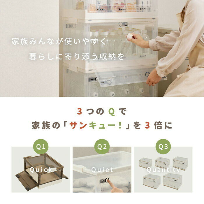5個セット 収納ボックス PS100 ××L 96L クリア スモーク hig-240653184x 衣類収納 ボックス 収納用品 日用品 雑貨 北欧 モダン 家具 インテリア ナチュラル テイスト 新生活 オススメ おしゃれ auc-genco-11883302 家具・インテリアのジェンコ サンプル画像3