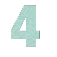 RMS034 MARKING STICKER 反射タイプ ナンバー ホワイトシルバー 4