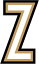 LETTER DECAL 【 Z 】 レターデカールステッカー 2.5cmサイズ アルファベット DIY レタリング リメイク ガラス ドア 窓 スーツケース LD1Z gs ステッカー