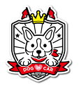 ペットステッカー ドッグインカー DOG in CAR イラスト ウェルシュコーギー Aタイプ PET050 ドッグ 車 ステッカー 犬 愛犬 犬種 グッズ
