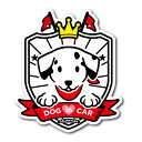 ペットステッカー ドッグインカー DOG in CAR イラスト ダルメシアン Aタイプ PET052 ドッグ ステッカー 犬 グッズ