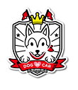 ペットステッカー ドッグインカー DOG in CAR イラスト アラスカンマラミュート Aタイプ PET053 ドッグ ステッカー 犬 グッズ