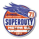 バイカーステッカー BIKER STICKER バイク ハーレー ヘルメット SUPERDUTY ヴィンテージ BK036 車 ステッカー 屋外OK