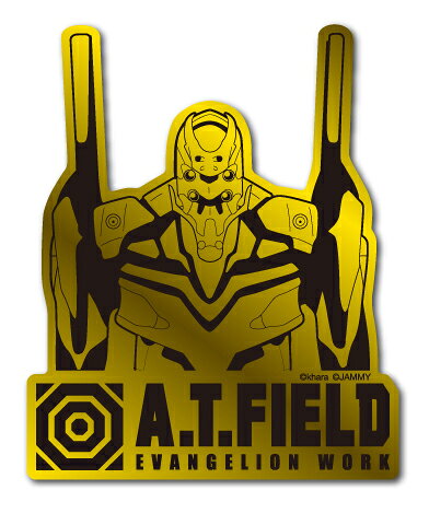樂天商城 - A.T.FIELD ステッカー 弐号機バストアップ ATF025G 鏡面 ゴールド エヴァンゲリオン ヘルメット バイク 車 ツール ワークブランド グッズ