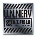 A.T.FIELD ステッカー U.N.NERV ATF007S 鏡面 シルバー エヴァンゲリオン ヘルメット バイク 車 ツール ワークブランド グッズ