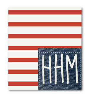 ハレイワハッピーマーケット ステッカー HHM ボーダー HHM096 おしゃれ ハワイ HAWAII イラスト ノースショア グッズ