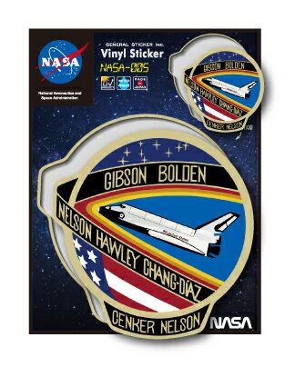 NASAステッカー ロゴ エンブレム 宇宙 スペースシャトル NASA005 グッズ