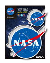NASAステッカー NASA ホワイト ミートボール ロゴ 