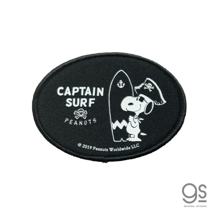 スヌーピー サーフボードステッカー captain surf logo キャラクターステッカー サーフィン ネオプレン PEANUTS 防水 アウトドア SNP19033