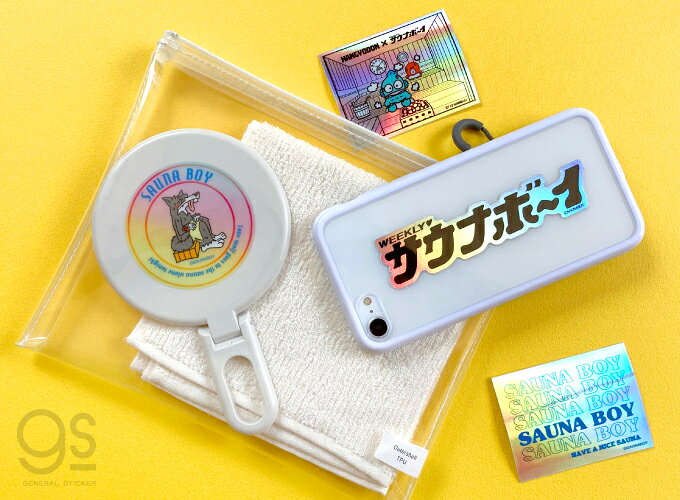 サウナボーイ 透明ステッカー ロゴ 平成ポップ...の紹介画像3