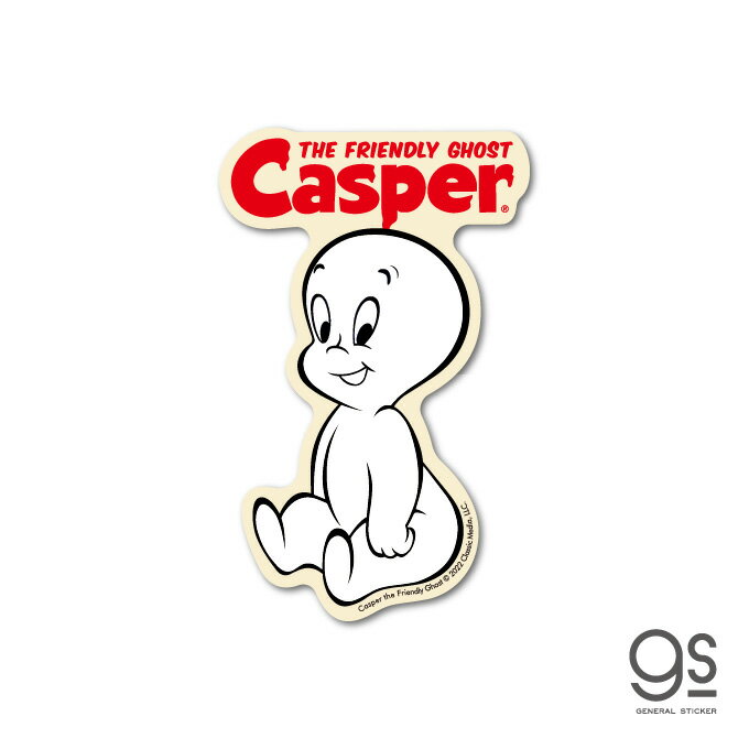 樂天商城 - キャスパー ダイカットステッカー キャスパーとロゴ ユニバーサル ゴースト Casper おしゃれ アメリカ イラスト gs 公式グッズ CAS-001