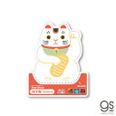 JAPANステッカー 招き猫 白 Manekineko Mサイズ 日本 JPS015 インバウンド イラスト 和風 お土産 グッズ その1