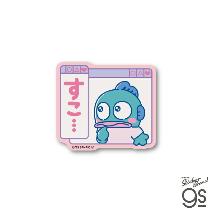 樂天商城 - サンリオ ニューレトロ ミニステッカー ハンギョドン すこ・・・ キャラクターステッカー サンリオ レトロ かわいい ブランド ステッカー gs 公式グッズ LCS-1634