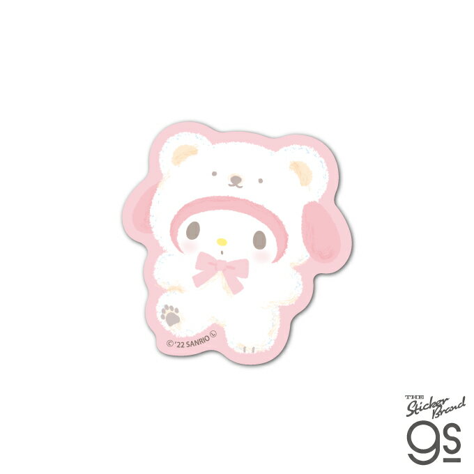 サンリオフワフワスノウ ダイカットステッカー マイメロディ sanrio サンリオ キャラクター カワイイ gs 公式グッズ LCS-1547