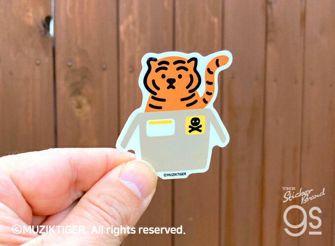 MUZIK TIGER ダイカットミニステッカー パソコン オシャレ ムジークタイガー 韓国 トレンド 人気 ブランド カワイイ gs 公式グッズ MUZ-013 2