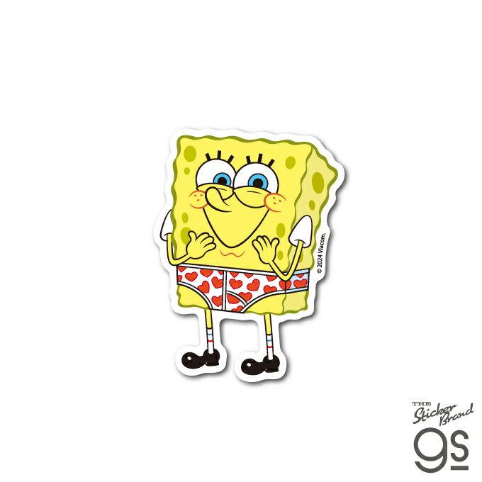 樂天商城 - スポンジ・ボブ ダイカットミニステッカー パンツ キャラクター アメリカ アニメ イラスト SpongeBob gs 公式グッズ SPO050