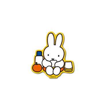 miffy ミッフィー ピクニック キャラクターステッカー 絵本 イラスト かわいい こども ダイカットステッカー うさぎ うさこちゃん 人気 MIF009 gs 公式グッズ