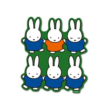 miffy ミッフィー ダイカットウォールステッカー 集合 キャラクターステッカー 絵本 イラスト かわいい こども うさぎ インテリア 壁 MIF017 gs 公式グッズ