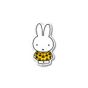 miffy ダイカットビニールミニステッカー ワンピース キャラクターステッカー 絵本 イラスト かわいい こども うさぎ gs 公式グッズ MIF020