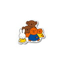 miffy ダイカットビニールミニステッカー ミッフィーとなかまたち キャラクターステッカー 絵本 イラスト かわいい こども うさぎ gs 公式グッズ MIF028