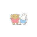 miffy ダイカットビニールミニステッカー ミッフィー&ボリス キャラクター 絵本 イラスト かわいい こども うさぎ gs 公式グッズ MIF071