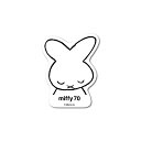 miffy70周年 ダイカットステッカー05 ミッフィー 記念 期間限定 絵本 イラスト 可愛い こども うさぎ キャラクター gs 公式グッズ MIF70-005