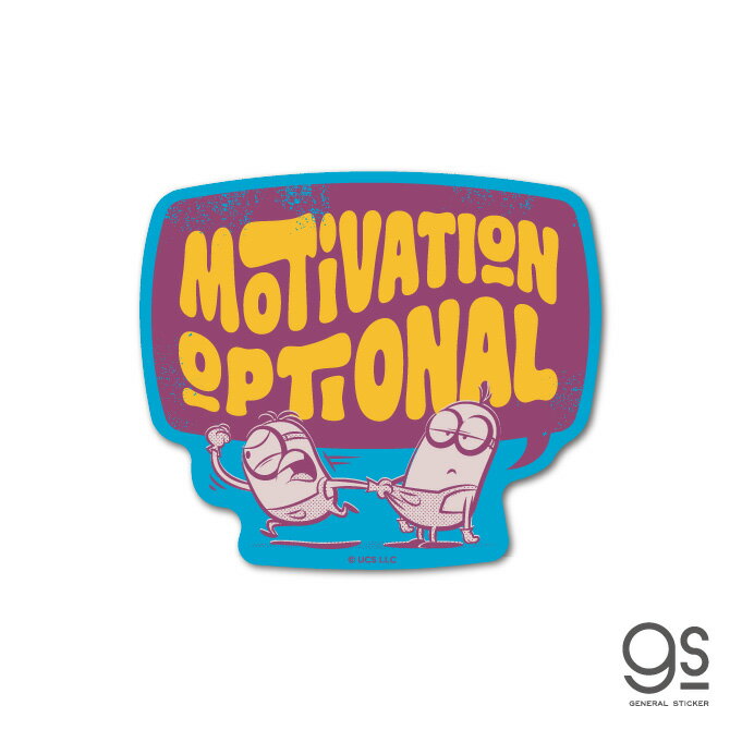 ミニオンズ ダイカットステッカー MOTIVATION OPTIONAL ユニバーサル キャラクターステッカー 映画 怪盗グルー シリーズ イラスト gs 公式グッズ MN-020