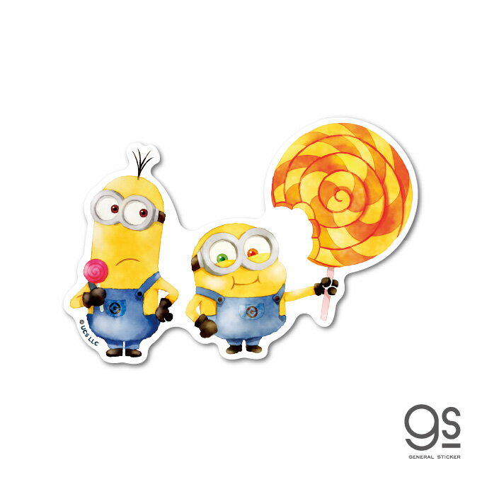 ミニオンズ ダイカットステッカー ケビンとボブ ユニバーサル キャラクターステッカー 映画 怪盗グルー シリーズ イラスト gs 公式グッズ MN-028