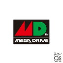セガハード ダイカットステッカー MEGADRIVE ロゴ SEGA セガ ゲーム機 コレクション gs 公式グッズ SEGA-002