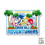 ソニック ビッグサイズステッカー GREEN HILL ZONE セガ Sonic ソニックシリーズ ゲーム キャラクター ステッカー gs 公式グッズ SONIC-17