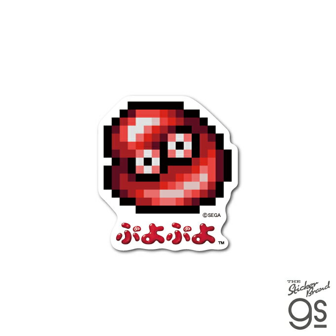 ぷよぷよ ドット第二弾 ミニステッカー あかぷよ SEGA セガ キャラクター フィーバー カワイイ gs 公式..