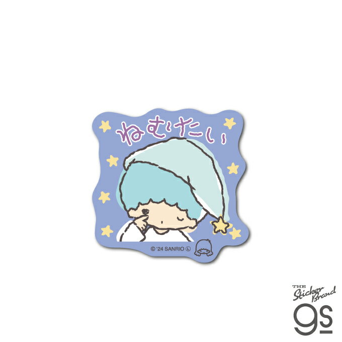 Rakuten - がんばれないサンリオキャラクターズ ミニステッカー キキ ねむたい サンリオ かわいい キャラクター イラスト gs 公式グッズ SAN-084