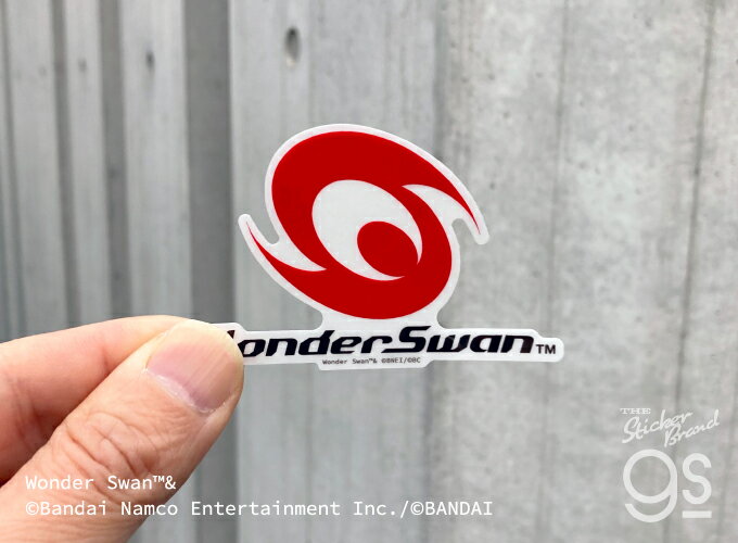 ワンダースワン 透明ステッカー ロゴ ゲーム機 WonderSwan 懐かし ハード game コレクション gs 公式グッズ WDS-001 2