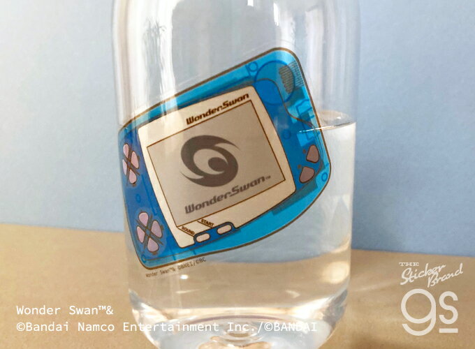 ワンダースワン 透明ステッカー ロゴ ゲーム機 WonderSwan 懐かし ハード game コレクション gs 公式グッズ WDS-001 3