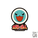 太鼓の達人 ダイカットステッカー 和田かつフェイス リズムゲーム 和太鼓 game 音楽 アーケード キャラクター gs 公式グッズ TIK012