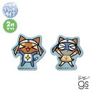 モンスターハンター×ケロロ軍曹 グリッターステッカー2枚セット ドロロアイルー×ドロロ モンハン アニメ ゲーム キャラクター gs 公式グッズ MKR005