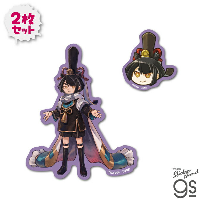 トワと神樹の祈り子たち クロス素材ステッカー2枚セット コロウ ゲーム コレクション ファンタジー ス..