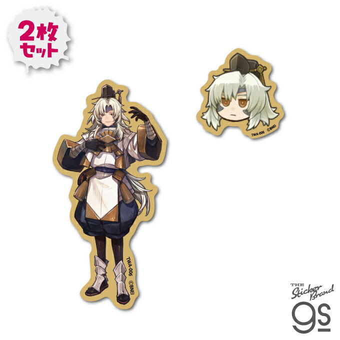トワと神樹の祈り子たち クロス素材ステッカー2枚セット アカズ ゲーム コレクション ファンタジー ス..