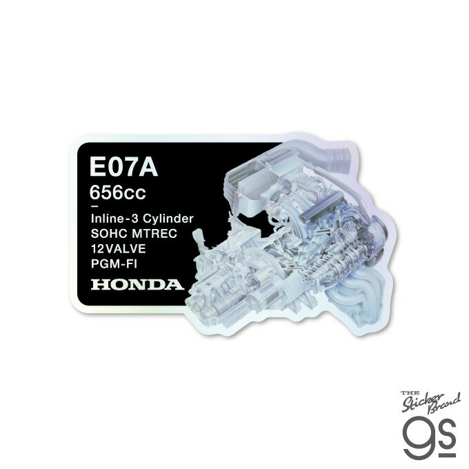 樂天商城 - Honda ホログラムエンジンステッカー E07A 656cc 車 自動車 コレクション カスタム スマホ スーツケース お洒落 かっこいい gs 公式グッズ HND150