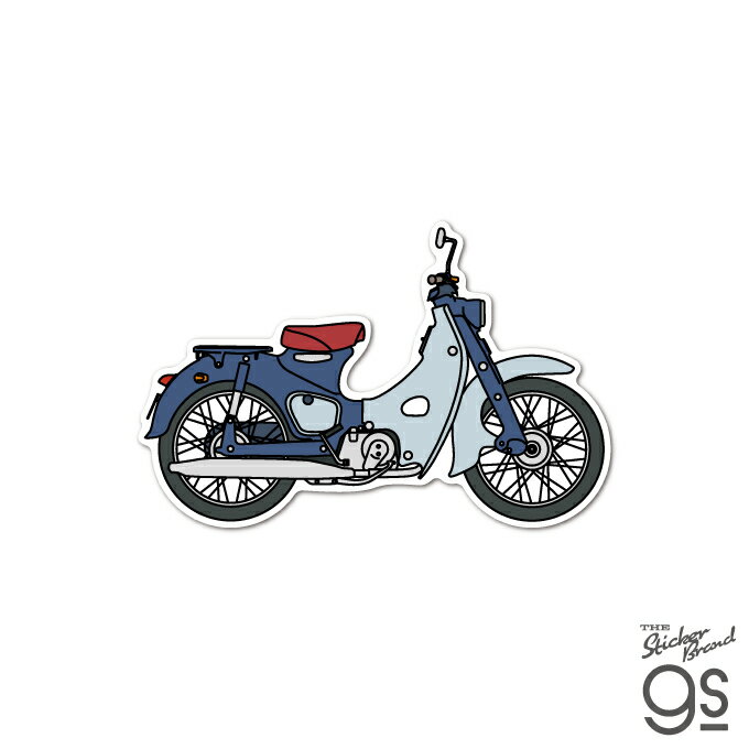 Rakuten - Honda ダイカットステッカー スーパーカブ 側面イラスト コレクション バイク gs 公式グッズ HND010